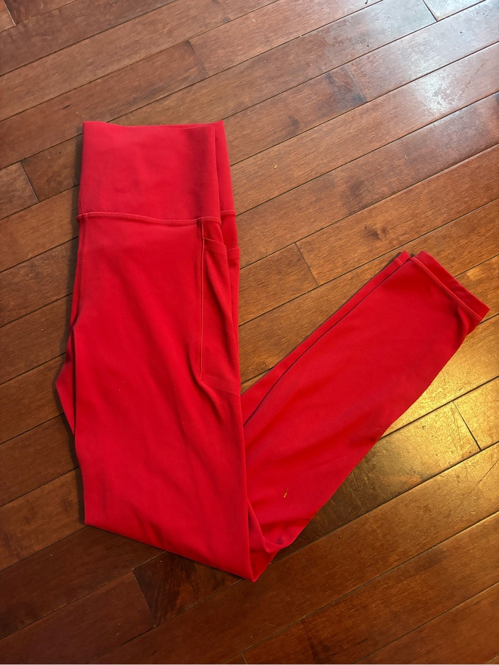 Athleta Bright Red Leggings- Small- Like New